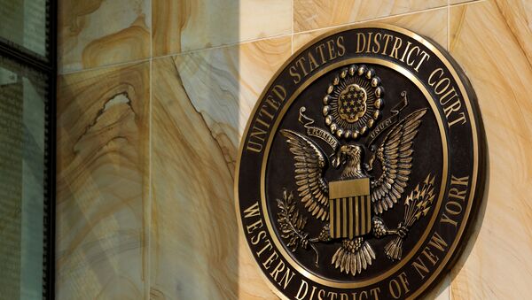 The Federal Court is seen during the initial appearance of Pascale Cecile Veronique Ferrier, 53, who was arrested on the Canada-U.S. border on suspicion of sending a ricin-filled envelope to the White House and to five other addresses, in Buffalo, New York, U.S. September 22, 2020. - Sputnik International