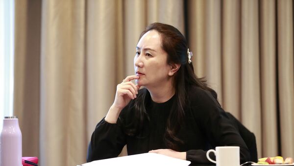 Huawei chief financial officer Meng Wanzhou attends an internal meeting amid an intermission in court proceedings in Canada - Sputnik International
