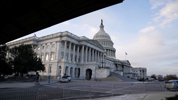 The view of the Nations Capitol as the Democrats and Republicans continue moving forward on the agreement of a coronavirus disease (COVID-19) aid package in Washington, D.C., U.S. December 21, 2020. - Sputnik International