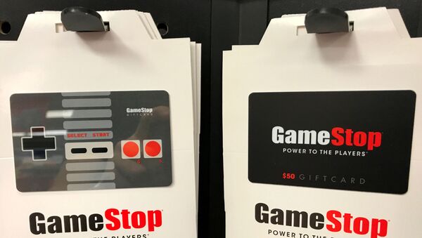 FILE PHOTO: GameStop gift cards are shown for sale at a GameStop Inc. store in Encinitas, California, U.S., May 24, 2017.  - Sputnik International