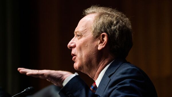 Microsoft President Brad Smith speaks during the Senate Intelligence Committee hearing on Capitol Hill in Washington, U.S., February 23, 2021 - Sputnik International