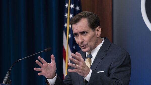 Pentagon spokesman John Kirby speaks during a media briefing at the Pentagon. File. - Sputnik International