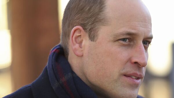 Britain's Prince William talks to members of the public at Cardiff Castle on Tuesday Dec. 8, 2020, in Cardiff, Wales - Sputnik International