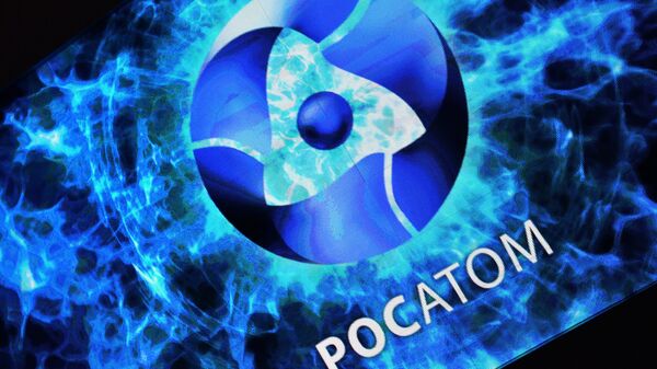 ROSATOM corporation's stand on display at the exhibition Russia Looking Into the Future at the central exhibition hall Manege, Moscow - Sputnik International