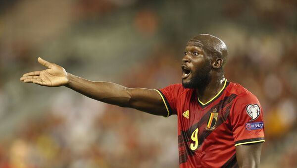 Soccer Football - World Cup - UEFA Qualifiers - Group E - Belgium v Czech Republic - King Baudouin Stadium, Brussels, Belgium - September 5, 2021 Belgium's Romelu Lukaku reacts - Sputnik International