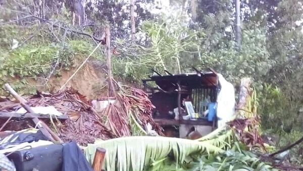 A view of debris in the aftermath of tropical storm Conson, in Dimasalang, Masbate, Philippines September 8, 2021, in this still image obtained from social media video. - Sputnik International