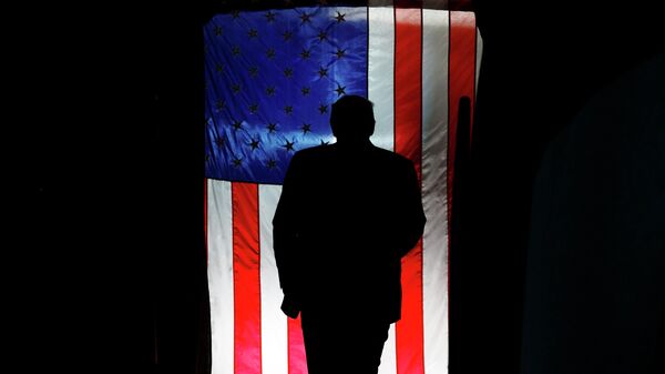 In this Feb. 28, 2020, file photo President Donald Trump arrives in North Charleston, S.C., for a campaign rally. The president and his allies are dusting off the playbook that helped defeat Hillary Clinton, reviving it in recent days as they try to frame 2020 as an election between a dishonest establishment politician and a political outsider being targeted for taking on the system. - Sputnik International