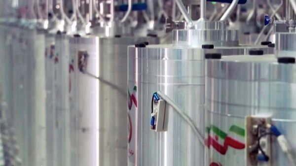 In this image made from April 17, 2021, video released by the Islamic Republic Iran Broadcasting, IRIB, state-run TV, various centrifuge machines line the hall damaged on Sunday, April 11, 2021, at the Natanz Uranium Enrichment Facility - Sputnik International