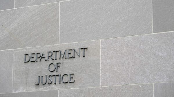 A sign marks the facade of the Robert F. Kennedy Department of Justice Building, Thursday, May 5, 2022, in Washington.  - Sputnik International