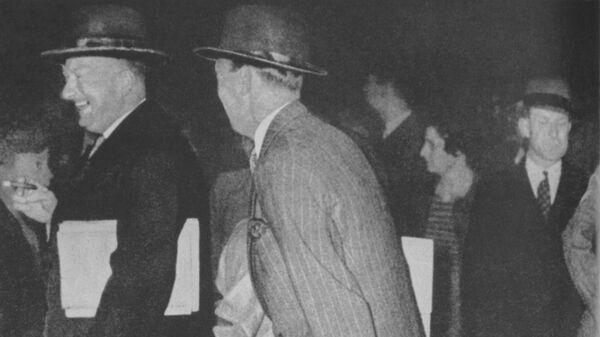 British and French negotiators Admiral Reginald Drax and General Aime Doumenc in Moscow for last-minute talks on a defense alliance against Germany ahead of World War II. - Sputnik International