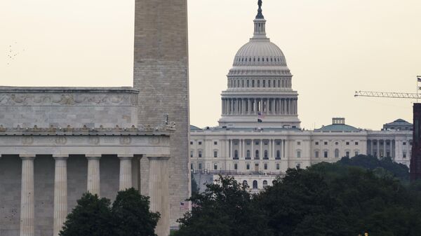 The Washington skyline is seen as Congress and the White House grapple with a stopgap bill to avert a government shutdown. - Sputnik International
