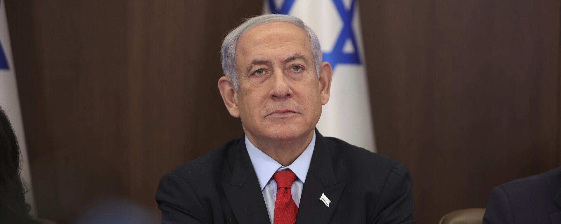 Israeli Prime Minister Benjamin Netanyahu attends the weekly cabinet meeting at the prime minister's office in Jerusalem, Israel, Sunday, July 30, 2023 - Sputnik International, 1920, 17.01.2025