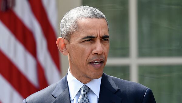 President Barack Obama speaks in the Rose Garden of the White House in Washington, Thursday, April 2, 2015, about the breakthrough in the Iranian nuclear. - Sputnik International