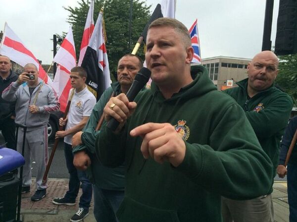 Leader of the Britain First far-right political party Paul Golding Leader of the Britain First far-right political party Paul Golding - Sputnik International