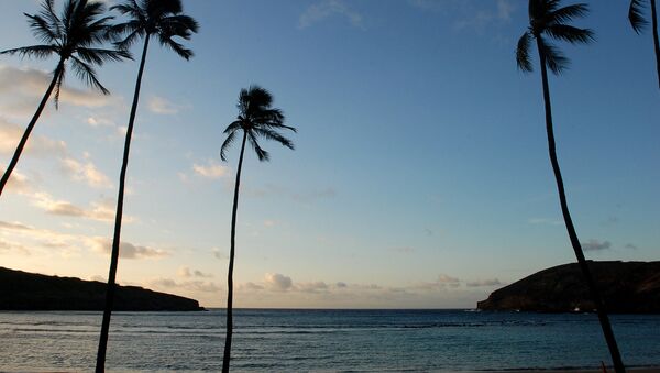 the sun rises over Oahu's Hanauma Bay near Honolulu - Sputnik International