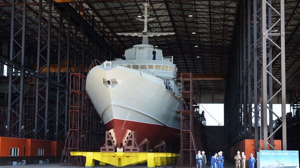 Project 22800 corvette, codenamed Karakurt, - a multi-purpose missile corvete designed for the littoral area at Pella Leningrad Shipyard in St. Petersburg. - Sputnik International