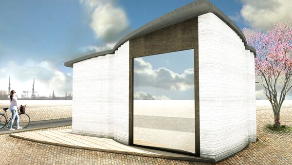 Europe’s first 3D printed building - Sputnik International
