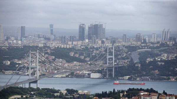 View of Istanbul with the Bosporus and the Bosporus Bridge in Turkey. (File) - Sputnik International