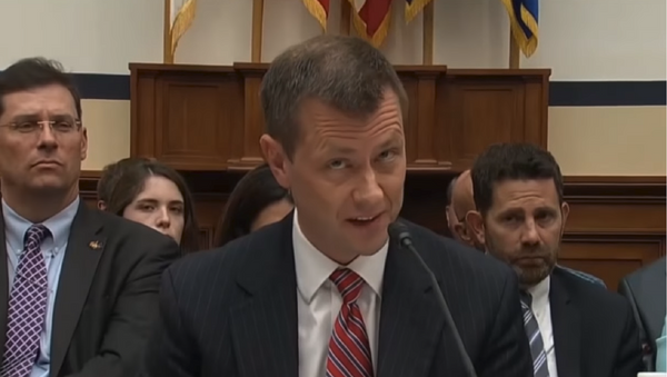 Recently fired FBI agent Peter Strzok testifies before congress prior to his sacking. - Sputnik International
