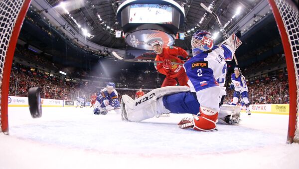 Russia takes on Slovakia at U20 World Junior Championship in Vancouver. - Sputnik International