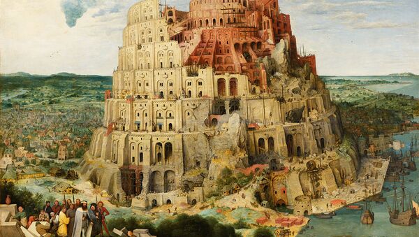 Pieter Bruegel the Elder - The Tower of Babel, 1563 (Vienna). - Sputnik International