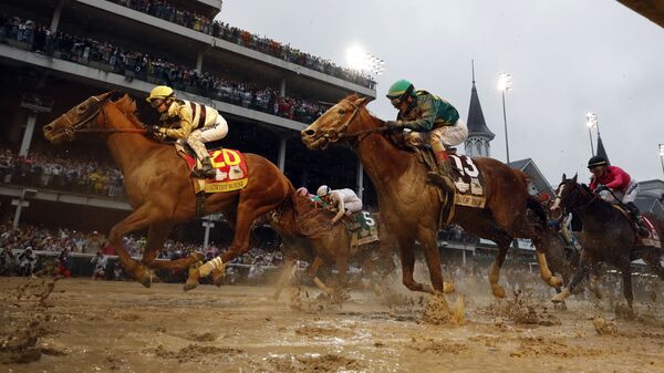 Flavien Prat rides Country House to victory during the 145th running of the Kentucky Derby horse race at Churchill Downs Saturday, May 4, 2019, in Louisville, Ky. Luis Saez on Maximum Security finished first but was disqualified - Sputnik International