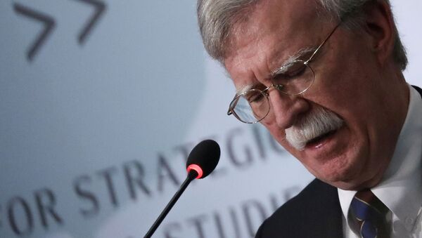 FILE PHOTO: Then-White House national security advisor John Bolton delivers remarks on North Korea at the Center for Strategic and International Studies (CSIS) think tank in Washington, 30 September 2019 - Sputnik International