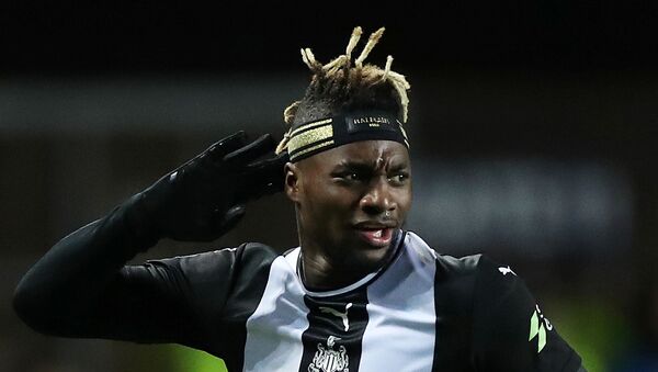 Soccer Football -  FA Cup Fourth Round Replay - Oxford United v Newcastle United  - Kassam Stadium, Oxford, Britain - February 4, 2020  Newcastle United's Allan Saint-Maximin celebrates scoring their third goal           - Sputnik International
