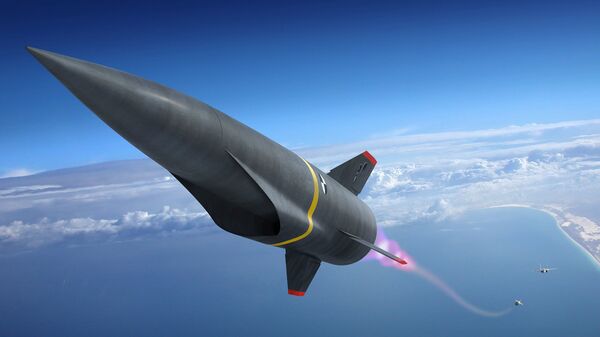 Artist's conception of a hypersonic missile during its launch phase. - Sputnik International
