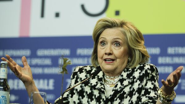 Former US Secretary of State, Hillary Clinton, attends a news conference for the film 'Hillary' during the 70th International Film Festival Berlin, Berlinale in Berlin, Germany, Tuesday, Feb. 25, 2020. - Sputnik International