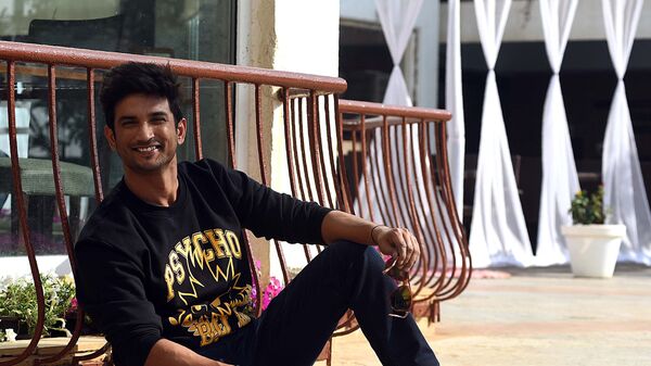 (FILES) In this file photo taken on January 7, 2019 Indian Bollywood actor Sushant Singh Rajput poses for a picture during the promotion of the upcoming Hindi film Sonchiraiya, in Mumbai - Sputnik International