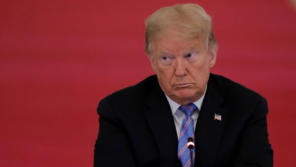 U.S. President Donald Trump listens during a meeting of the American Workforce Policy Advisory Board in the East Room at the White House in Washington, U.S., June 26, 2020. - Sputnik International